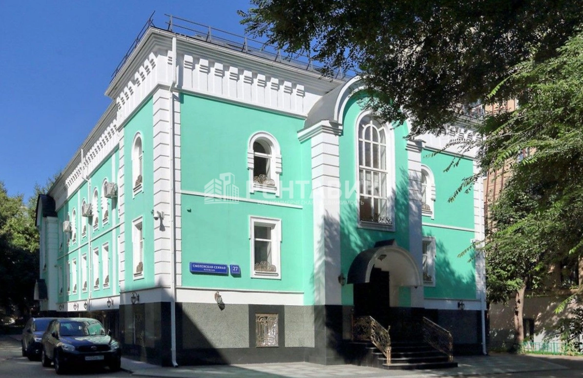 фасад дома, здание по адресу г Москва, Смоленская-Сенная пл, д 27 стр 6