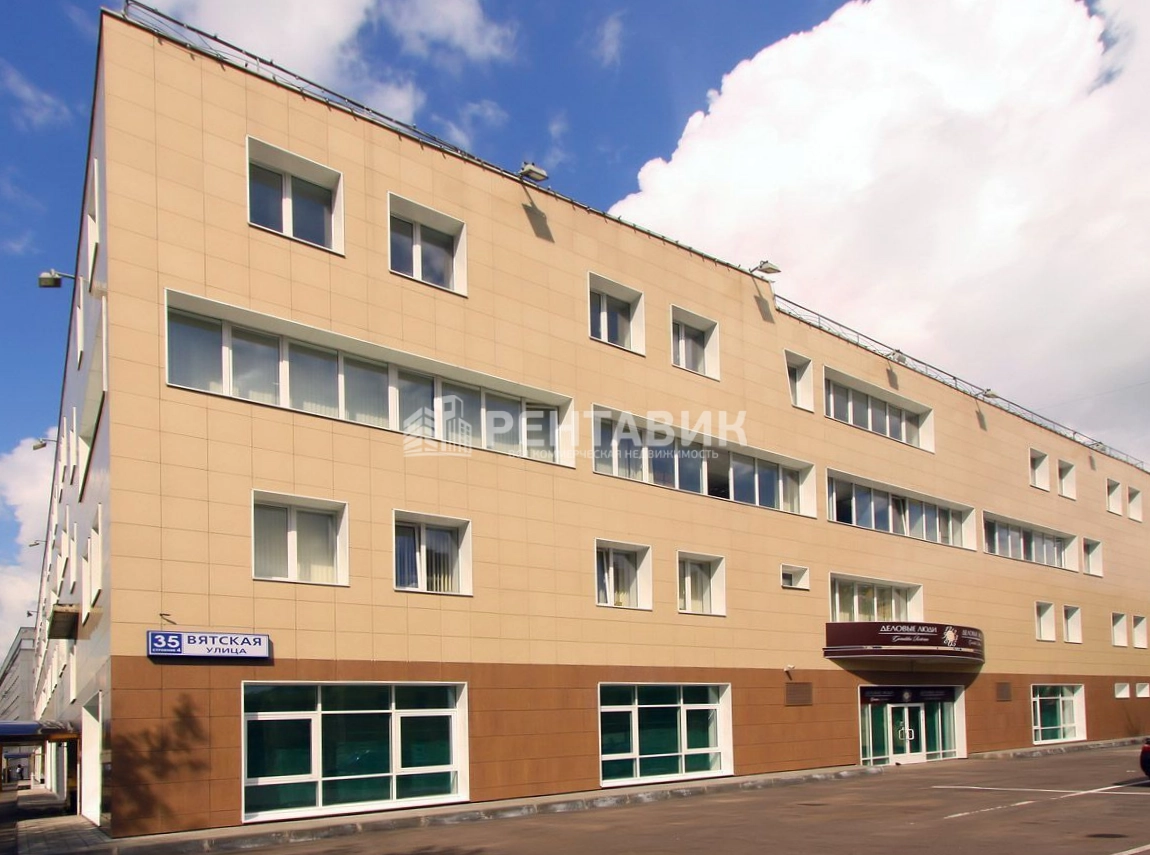 фасад дома, здание по адресу г Москва, ул Вятская, д 35 стр 4