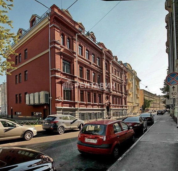 фасад дома, здание по адресу г Москва, Печатников пер, д 19 стр 1
