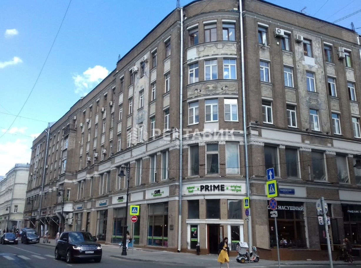 фасад дома, здание по адресу г Москва, ул Мясницкая, д 24/7 стр 1