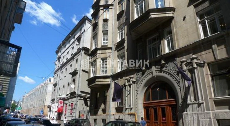 фасад дома, здание по адресу г Москва, Большой Афанасьевский пер, д 36 стр 1