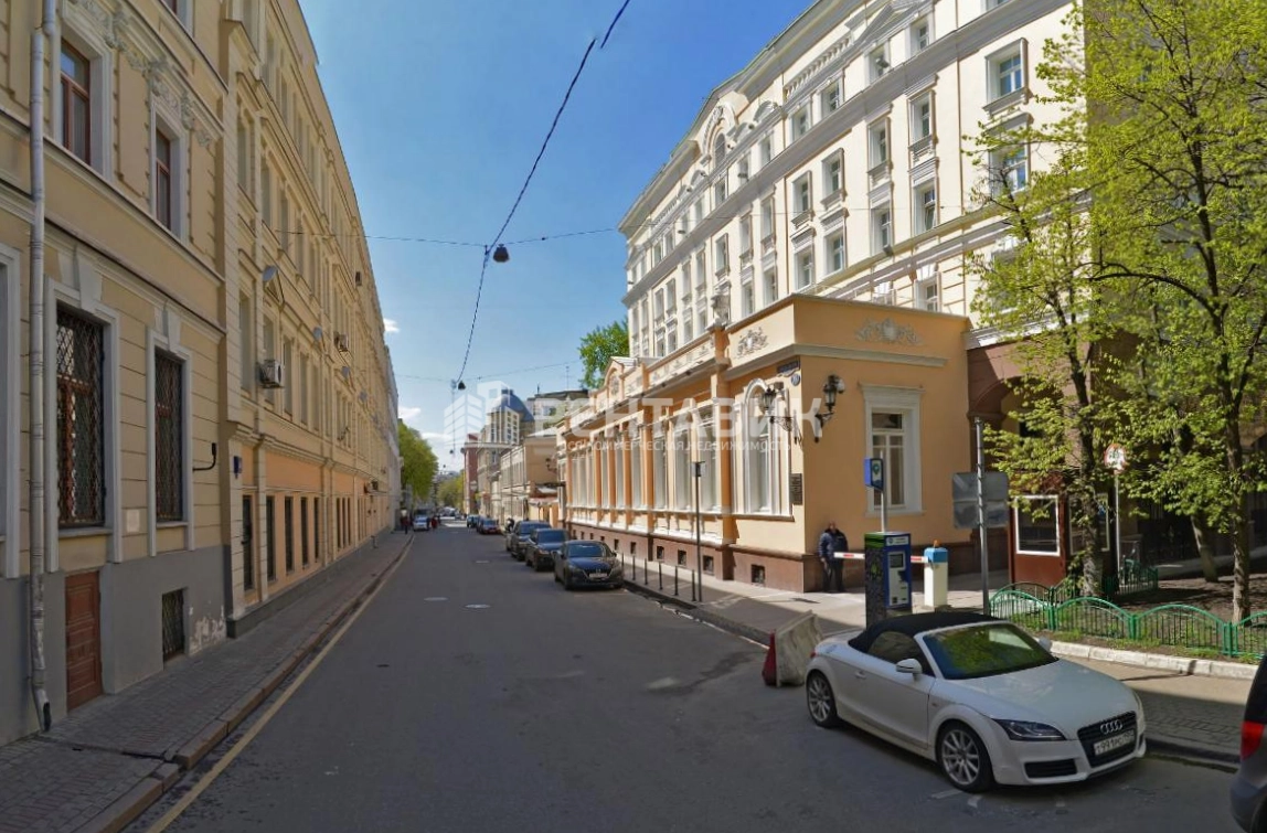 фасад дома, здание по адресу г Москва, Леонтьевский пер, д 25