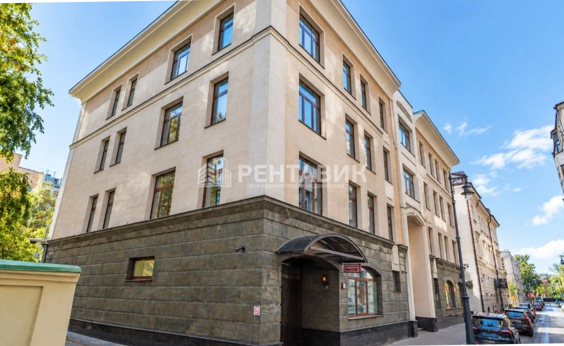 фасад дома, здание по адресу г Москва, Староконюшенный пер, д 10