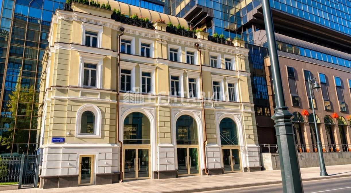 фасад дома, здание по адресу г Москва, Газетный пер, д 17 стр 2