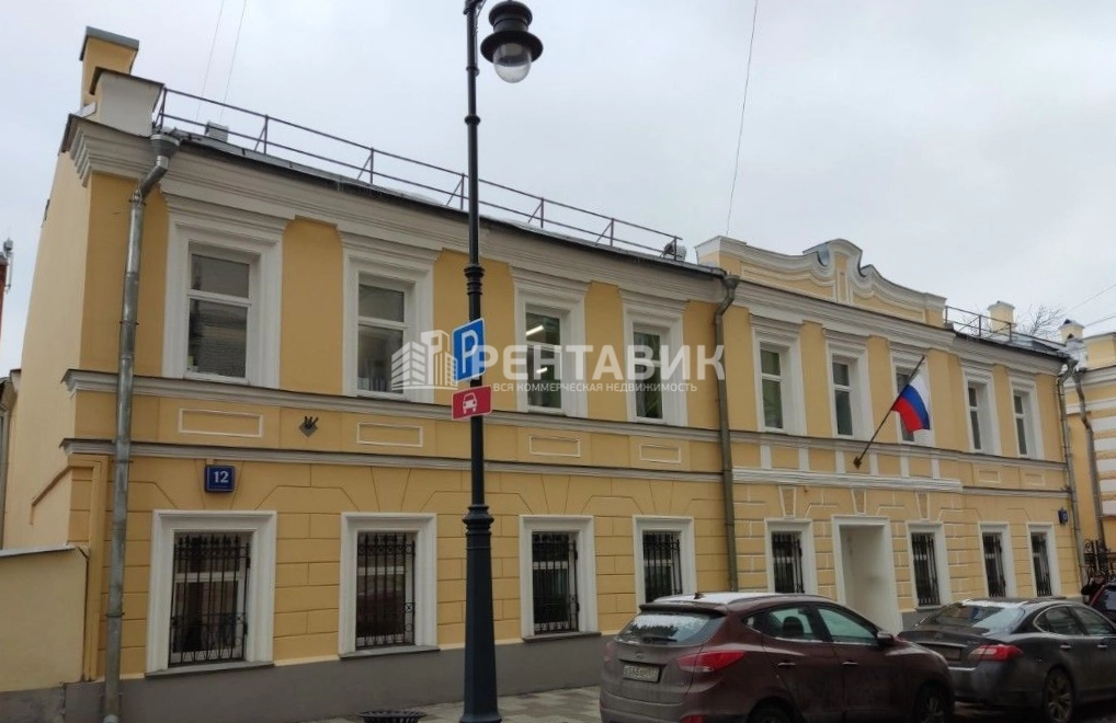фасад дома, здание по адресу г Москва, Калашный пер, д 12 стр 2