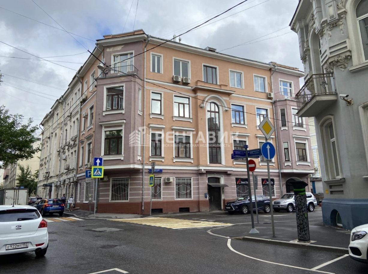 фасад дома, здание по адресу г Москва, Скатертный пер, д 8/1 стр 1